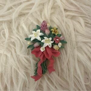 Multiple Different Flowers Lapel Pin